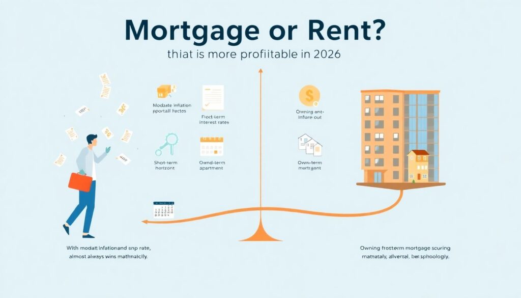 Ипотека или аренда: что выгоднее в 2026 году с учётом ставок и инфляции - иллюстрация
